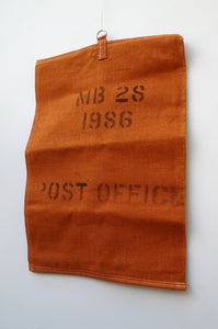 1980's Orange Canvas Post Office Sorting Sack