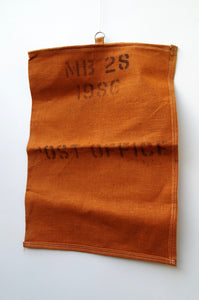 1980's Orange Canvas Post Office Sorting Sack