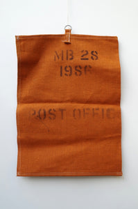 1980's Orange Canvas Post Office Sorting Sack