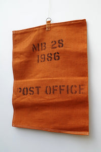 1980's Orange Canvas Post Office Sorting Sack