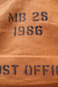 1980's Orange Canvas Post Office Sorting Sack