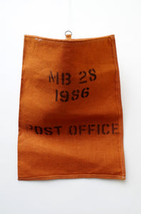 1980's Orange Canvas Post Office Sorting Sack