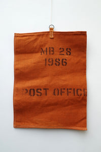 1980's Orange Canvas Post Office Sorting Sack