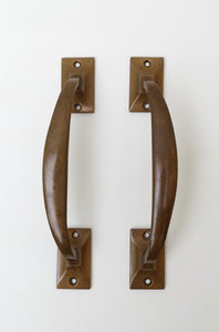 Vintage Bronze Pull Handles (Pair)