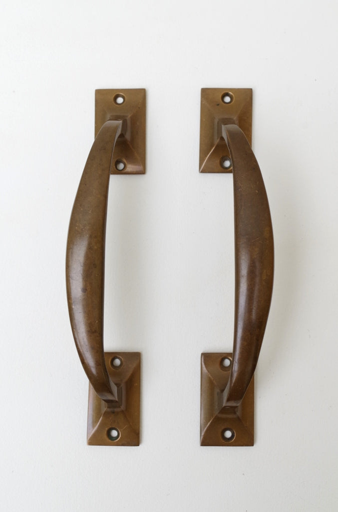 Vintage Bronze Pull Handles (Pair)