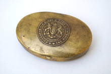 Load image into Gallery viewer, J.S. Fry &amp; Sons &#39;Fry&#39;s Chocolates&#39; Brass Snuff Tin c.1910
