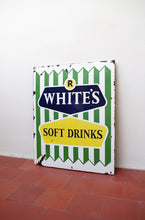 Load image into Gallery viewer, Vintage R Whites Enamel Advertising Sign c.1950&#39;s/60&#39;s
