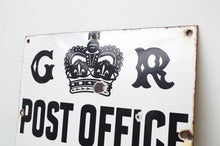 Load image into Gallery viewer, Royal Mail King George V Enamel PO Letter Box Sign c.1910
