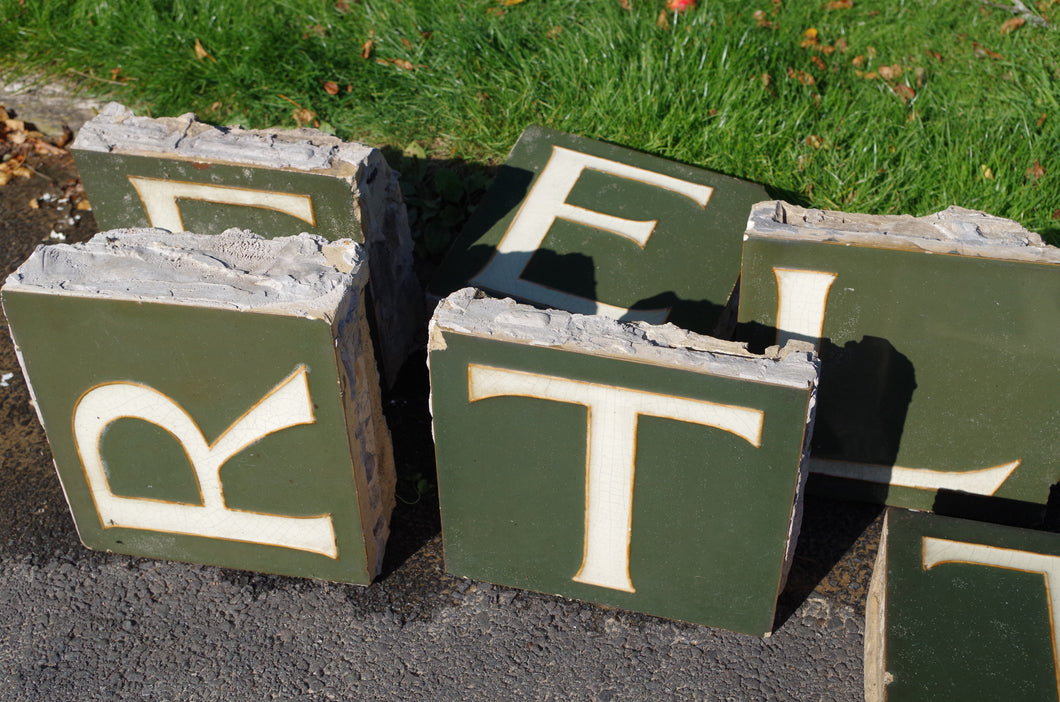 Large Tiles Salvaged from Worthing Fire Station