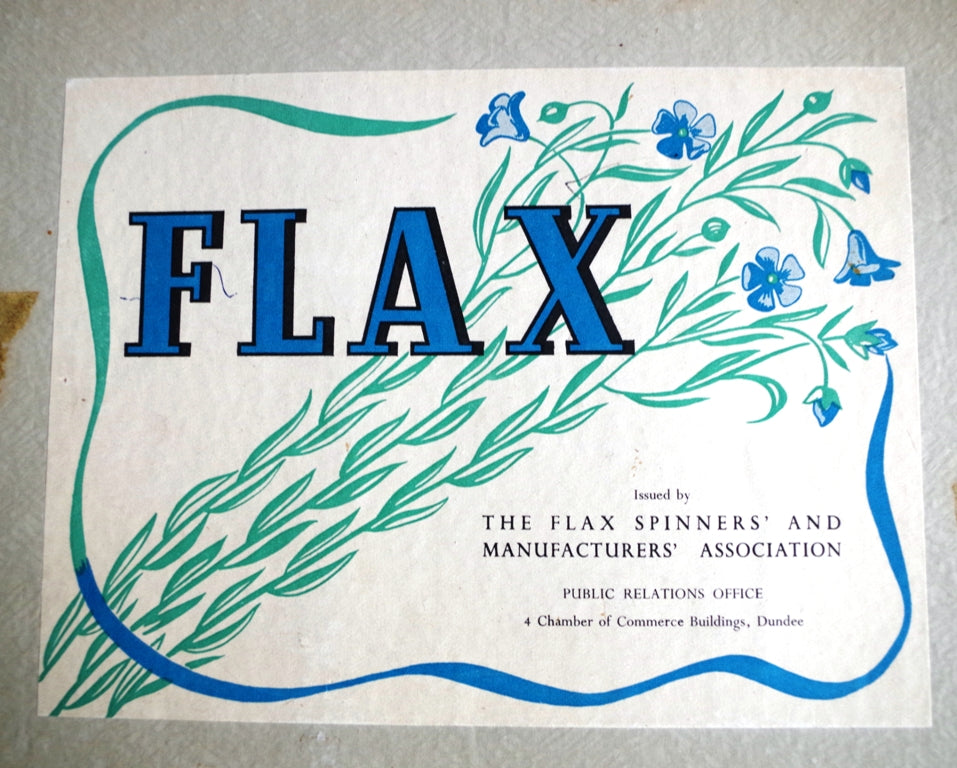 Flax Spinners & Manufacturering Vintage Educational Sample Box