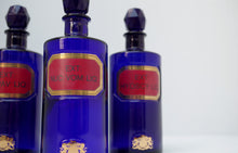 Load image into Gallery viewer, Set of Three Early 20th Century Apothecary Bottles (Blue Glass)
