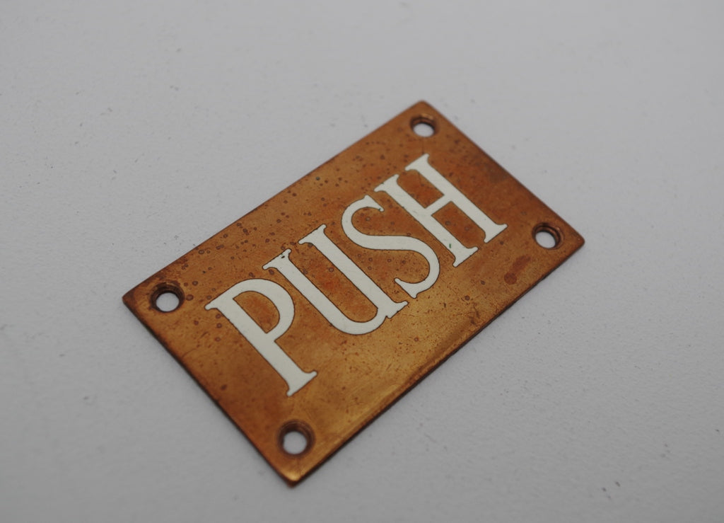 Vintage Push Door Plate