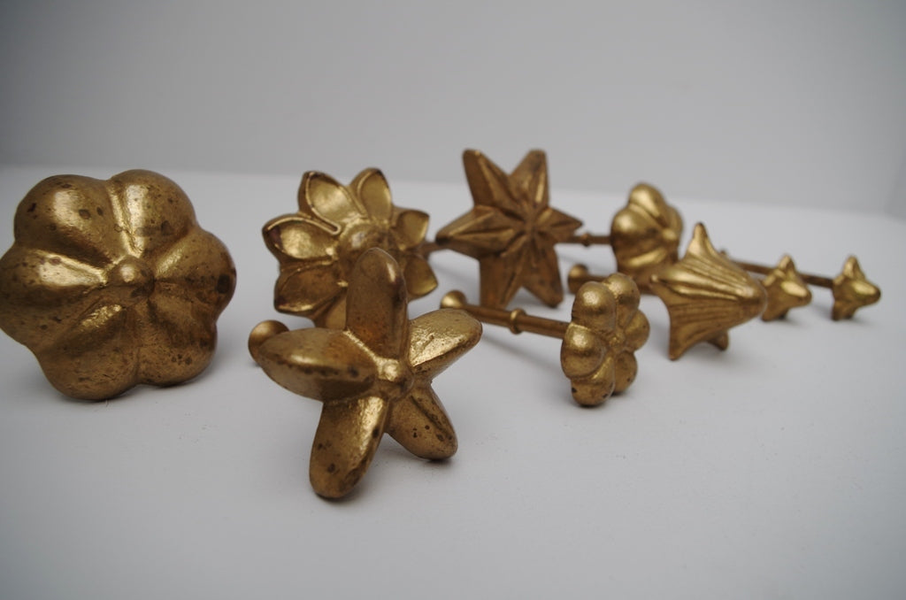 1970's French ‘Magyfleur’ Brass Chocolatier Moulds