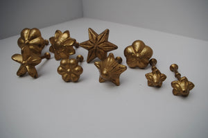 1970's French ‘Magyfleur’ Brass Chocolatier Moulds