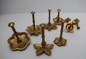 1970's French ‘Magyfleur’ Brass Chocolatier Moulds