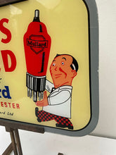 Load image into Gallery viewer, 1950&#39;s Mullard Valves Glass Advertising Sign
