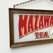 Load image into Gallery viewer, 1940’s Mazawattee Glass Tea Framed Shop Advertising Sign
