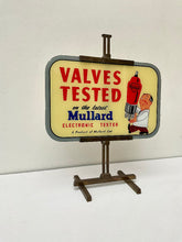 Load image into Gallery viewer, 1950&#39;s Mullard Valves Glass Advertising Sign
