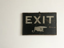 Load image into Gallery viewer, Hand Painted Exit Sign c.1920&#39;s
