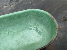 Load image into Gallery viewer, Antique Enamelled Cast Iron Feed Trough
