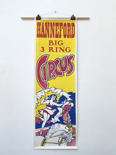 Load image into Gallery viewer, A 1950’s U.S. Wood Block-Printed Hanneford Circus Poster by The Enquirer Printing Company
