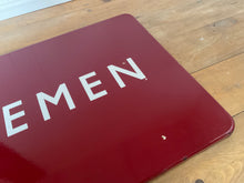 Load image into Gallery viewer, Large British Rail Enamel &#39;Gentlemen&#39; Sign c.1940&#39;s
