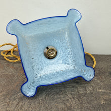 Load image into Gallery viewer, Vintage French Blue Glass Handkerchief Shade c.1930&#39;s
