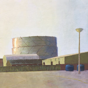 An Original Gouache on Canvas - Gasometer