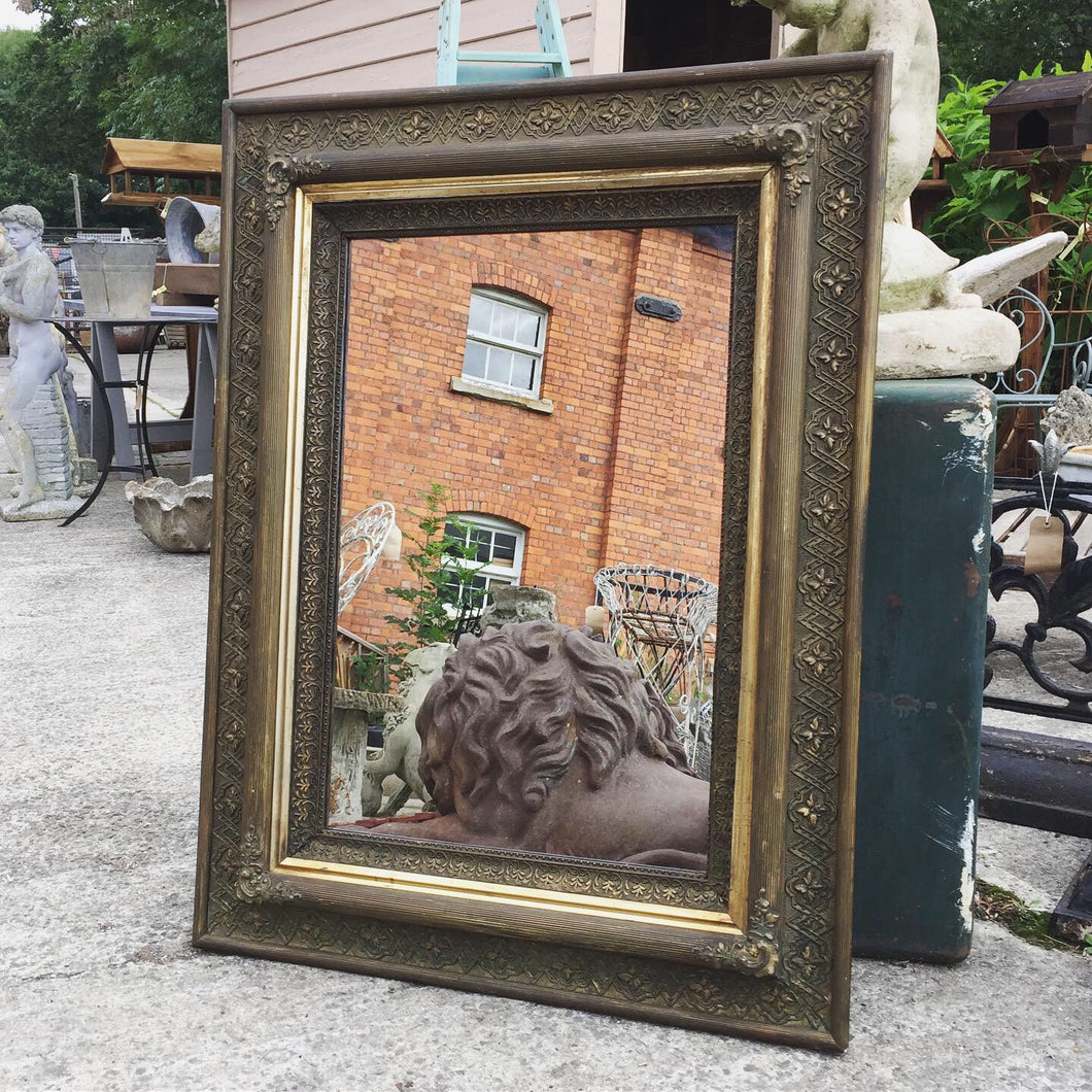 c.1900's Large Gilt Plasterwork Overmantle Mirror