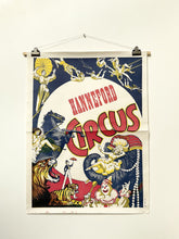 Load image into Gallery viewer, A 1950’s U.S. Wood Block-Printed Hanneford Circus Poster by The Enquirer Printing Company
